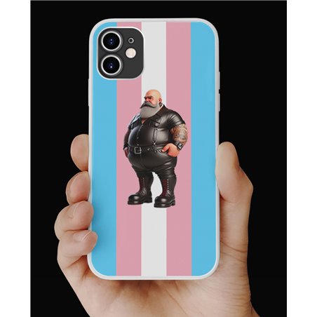 Phone Cover - Trans Flag -Leather Guy - 42