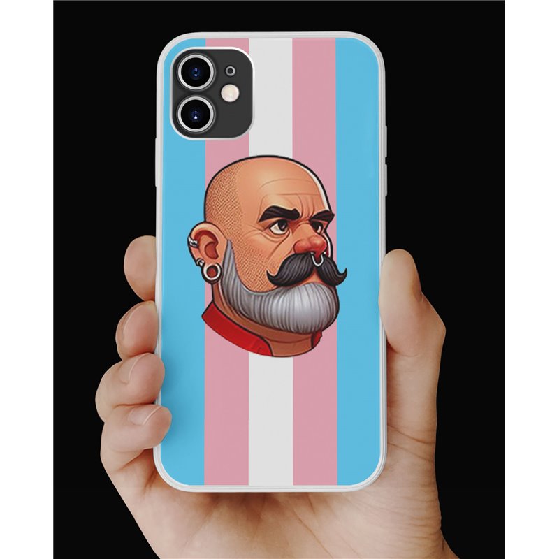 Phone Cover - Trans Flag -Leather Guy - 8 Phone Cover - Trans Flag -Leather Guy - 8