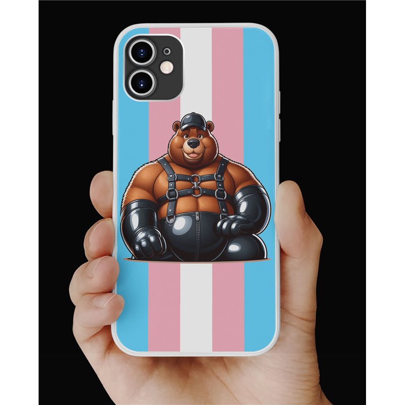 Phone Cover - Trans Flag -Rubber 20