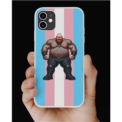 Phone Cover - Trans Flag -Tattoo Guy - 1