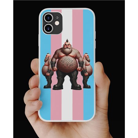 Phone Cover - Trans Flag -Tattoo Guy - 10