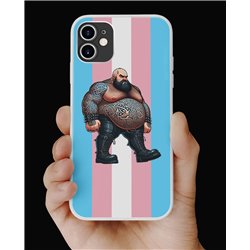 Phone Cover - Trans Flag -Tattoo Guy - 18