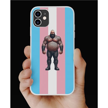 Phone Cover - Trans Flag -Tattoo Guy - 19