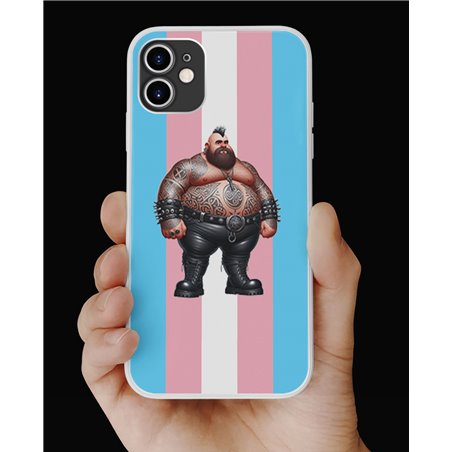 Phone Cover - Trans Flag -Tattoo Guy - 36