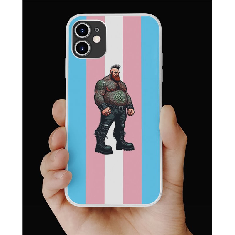 Phone Cover - Trans Flag -Tattoo Guy - 39 Phone Cover - Trans Flag -Tattoo Guy - 39