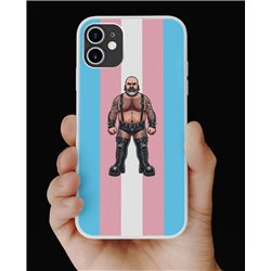 Phone Cover - Trans Flag -Tattoo Guy - 42