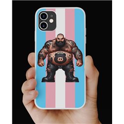 Phone Cover - Trans Flag -Tattoo Guy - 45