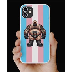 Phone Cover - Trans Flag -Tattoo Guy - 47