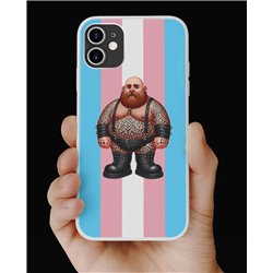 Phone Cover - Trans Flag -Tattoo Guy - 48