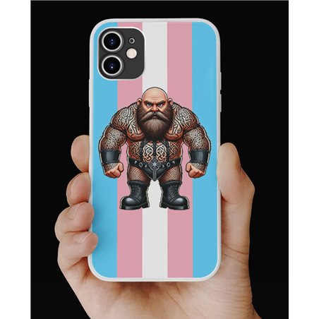 Phone Cover - Trans Flag -Tattoo Guy - 50