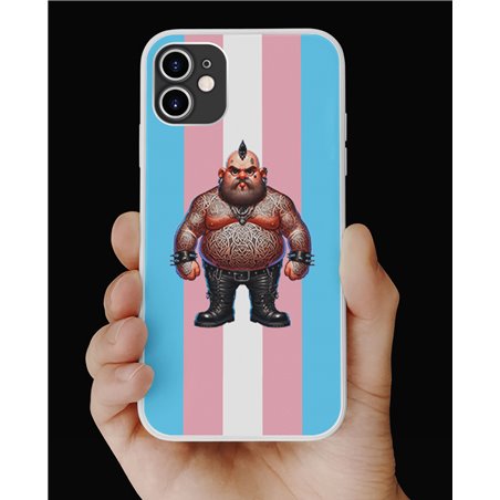 Phone Cover - Trans Flag -Tattoo Guy - 52