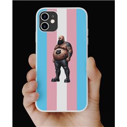 Phone Cover - Trans Flag -Tattoo Guy - 54