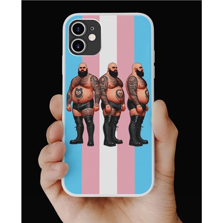 Phone Cover - Trans Flag -Tattoo Guy - 55