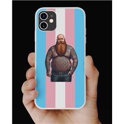 Phone Cover - Trans Flag -Tattoo Guy - 6