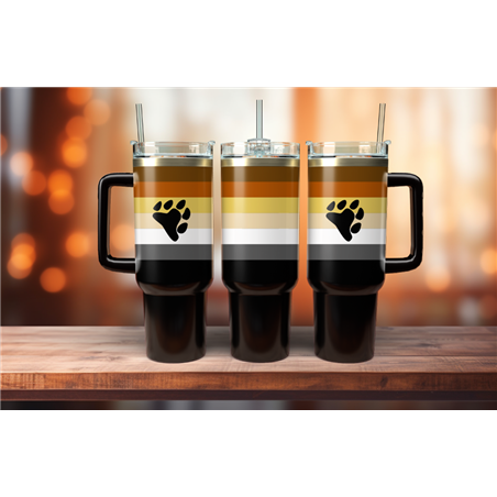 40oz Insulated Mug - Bear Flag 