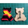 Pin Badge - Rubber Pride Flag