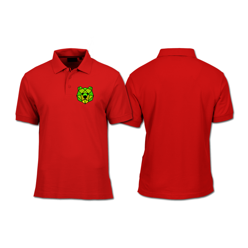 Polo Shirt - Front Print - Green Polo Shirt - Front Print - Green