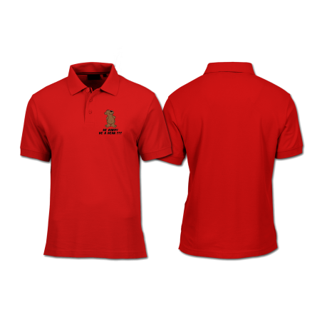 Polo Shirt - Front Print - Be Happy