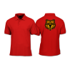 Polo Shirt - Back Print - Brown