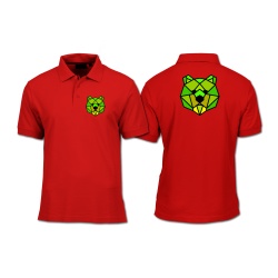 Polo Shirt - Front and Back Print - Green