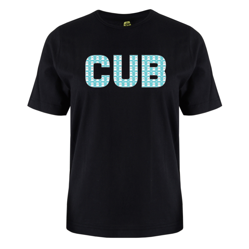 printed word  t-shirt - blue polar - Cub