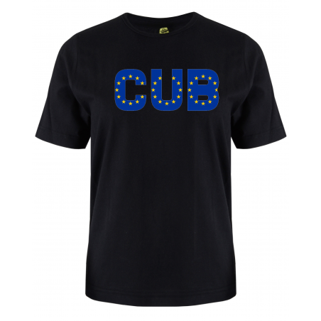 printed word  t-shirt - eu flag - Cub