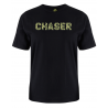 printed word  t-shirt - green camo - Chaser