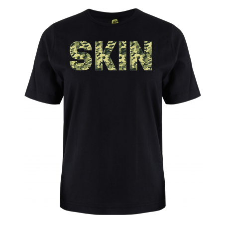 printed word  t-shirt - green camo - Skin