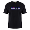 printed word  t-shirt - leather flag - Bear