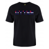 printed word  t-shirt - leather flag - Otter