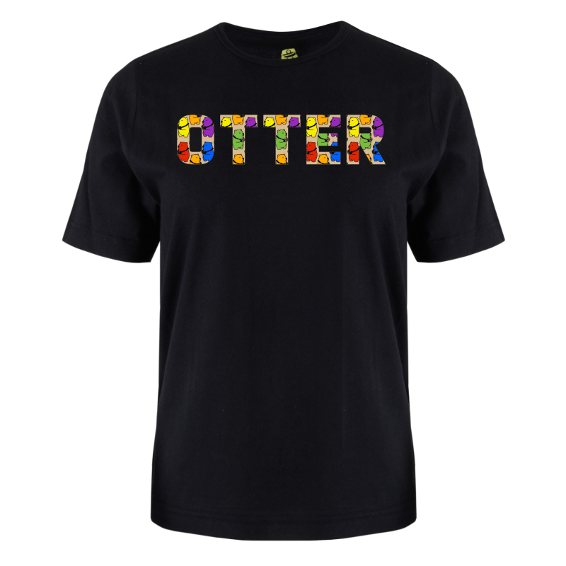 printed word  t-shirt - photo bear - Otter