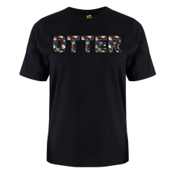 printed word  t-shirt - superman script - Otter