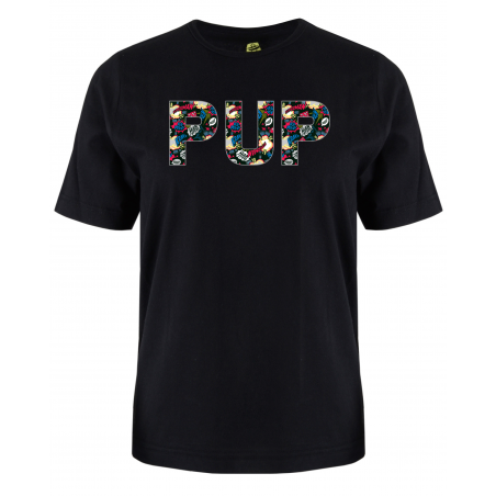 printed word  t-shirt - superman script - Pup