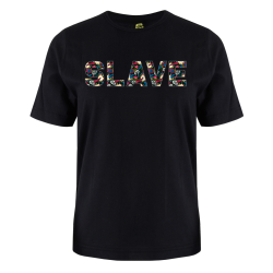 printed word  t-shirt - superman script - Slave