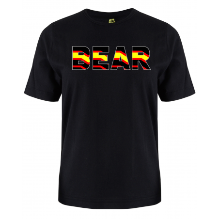 printed word  t-shirt - rubber flag - Bear