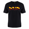 printed word  t-shirt - rubber flag - Skin