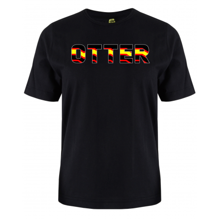printed word  t-shirt - rubber flag - Otter