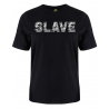 printed word  t-shirt - grey camo -Slave
