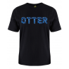 printed word  t-shirt - blue camo - Otter