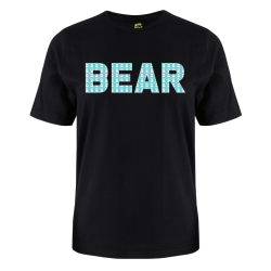 printed word  t-shirt - blue polar - Bear