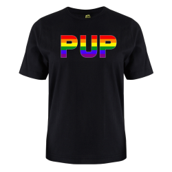 printed word  t-shirt - Rainbow flag - Pup