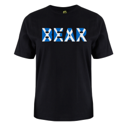 printed word  t-shirt - Scottish Flag - Bear