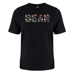 printed word  t-shirt - superman script - Bear