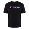 printed word  t-shirt - leather flag - Cub