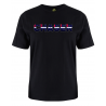 printed word  t-shirt - leather flag - Chaser