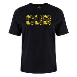 printed word  t-shirt - yellow camo - Cub