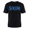 printed word  t-shirt - blue camo - Skin