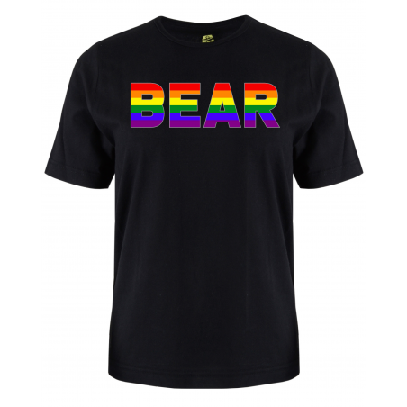 printed word  t-shirt - Rainbow flag - Bear