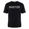 printed word  t-shirt - grey camo -Master