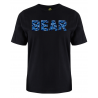 printed word  t-shirt - blue camo - Bear